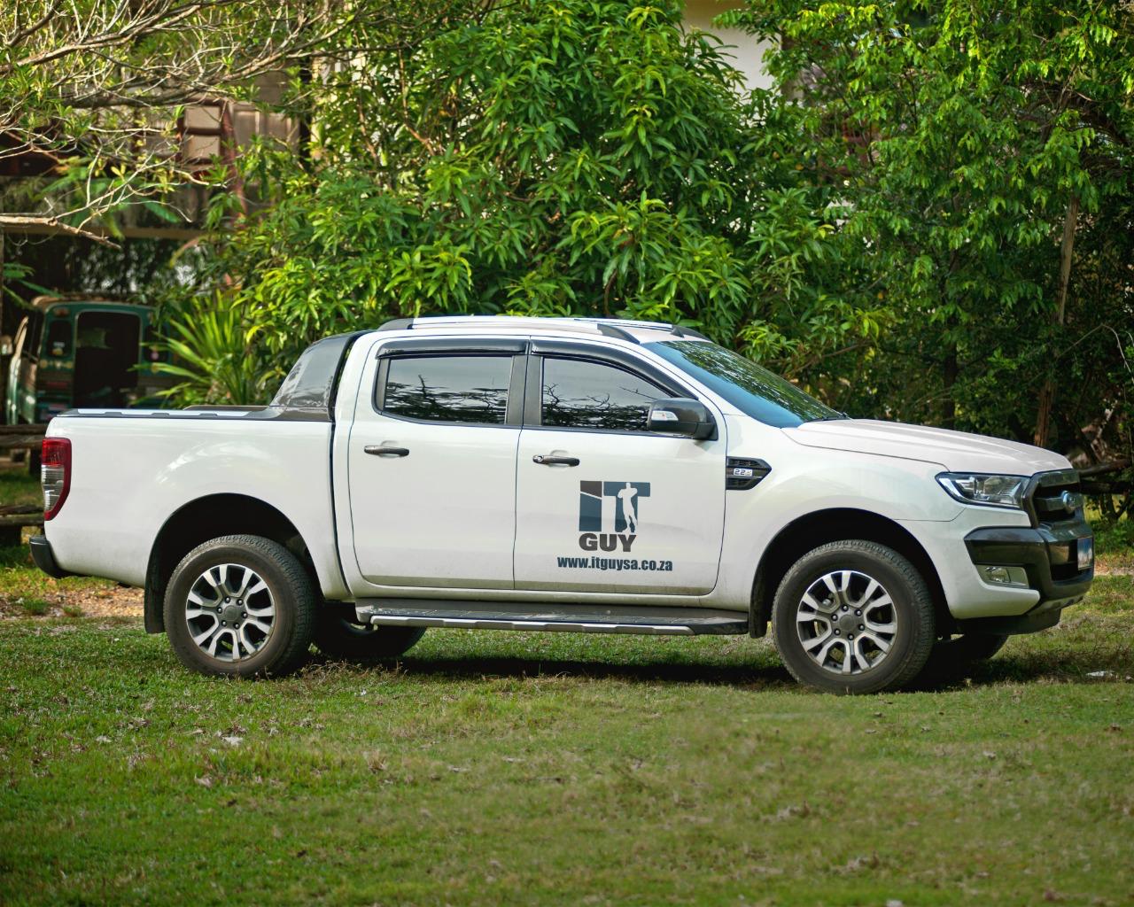 IT Guy Solutions branded bakkie used for on-site work in South Africa